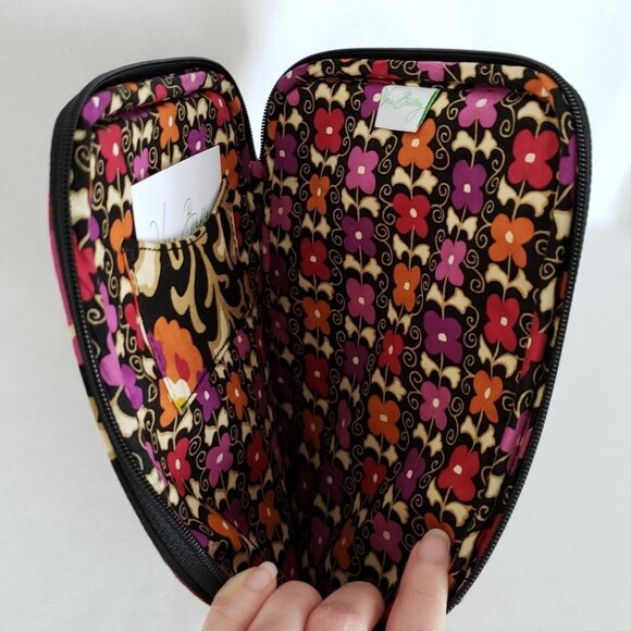 NWOT Vera Bradley Suzani Black & Tan Floral Paisley iPad Tablet Sleeve Case - Picture 4 of 5